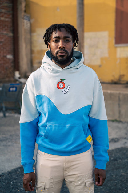 Warped Hoodie - Aqua
