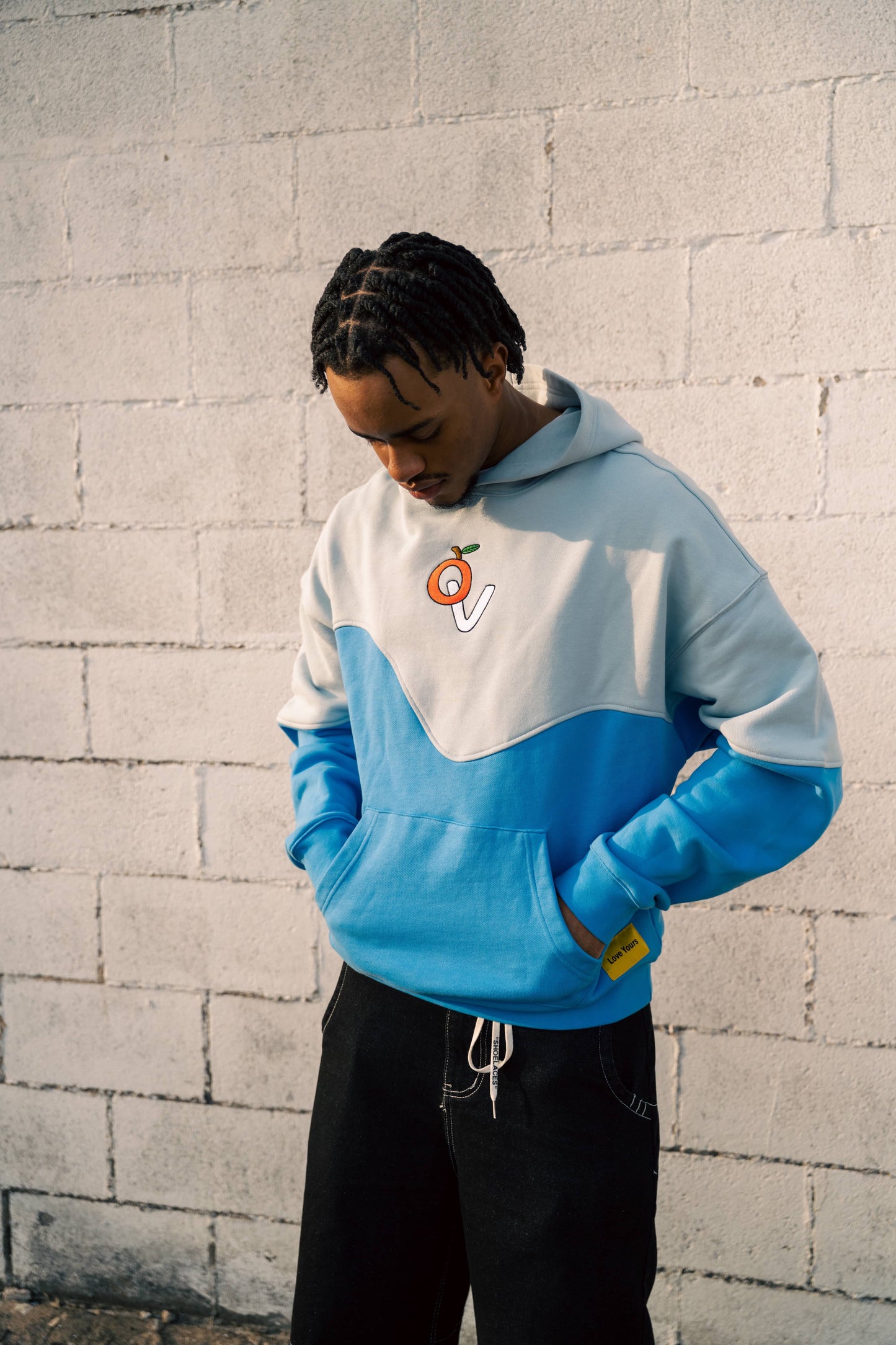 Warped Hoodie - Aqua